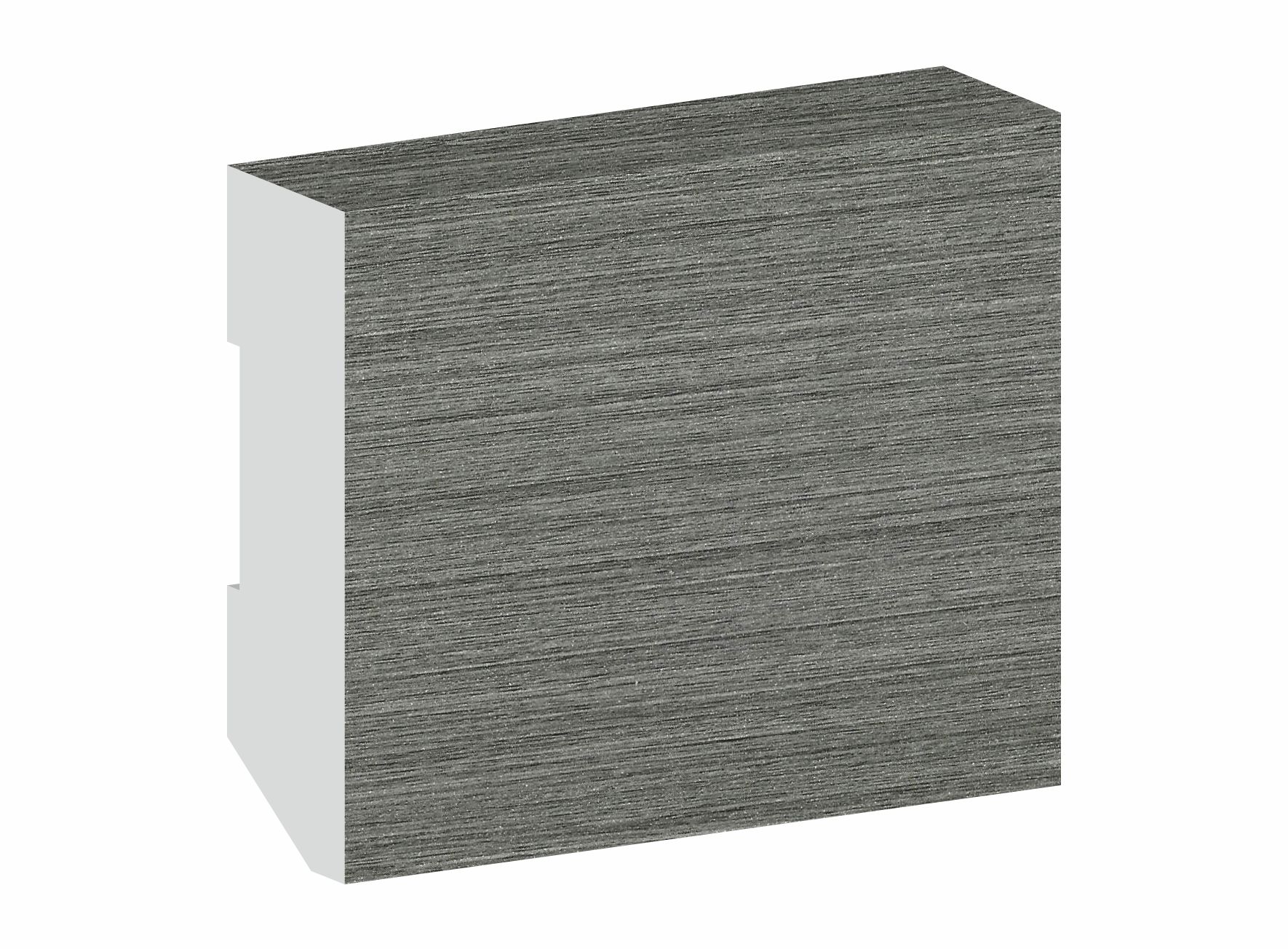 Rodapié color Gris Carbón