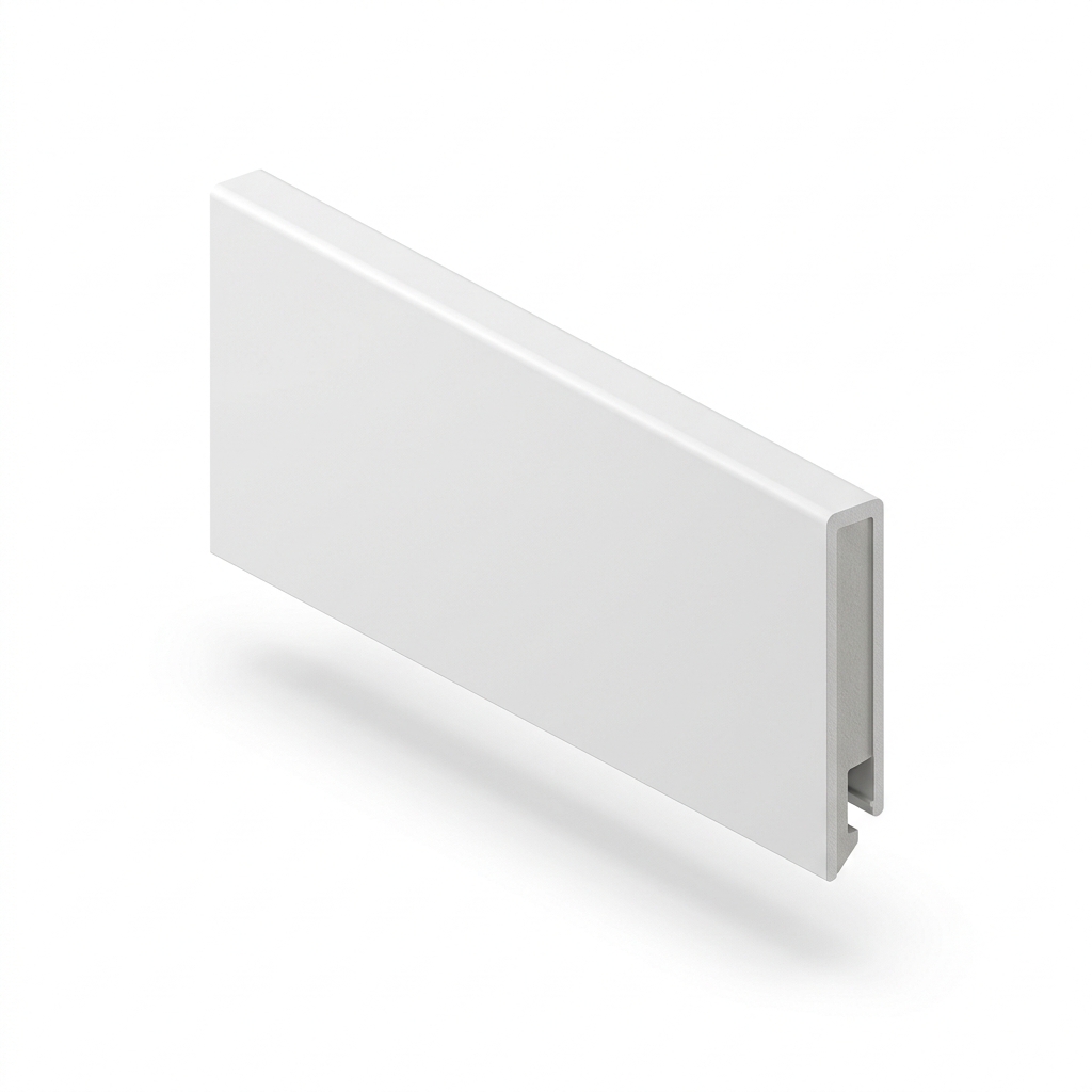 Zócalo blanco PVC 80mm