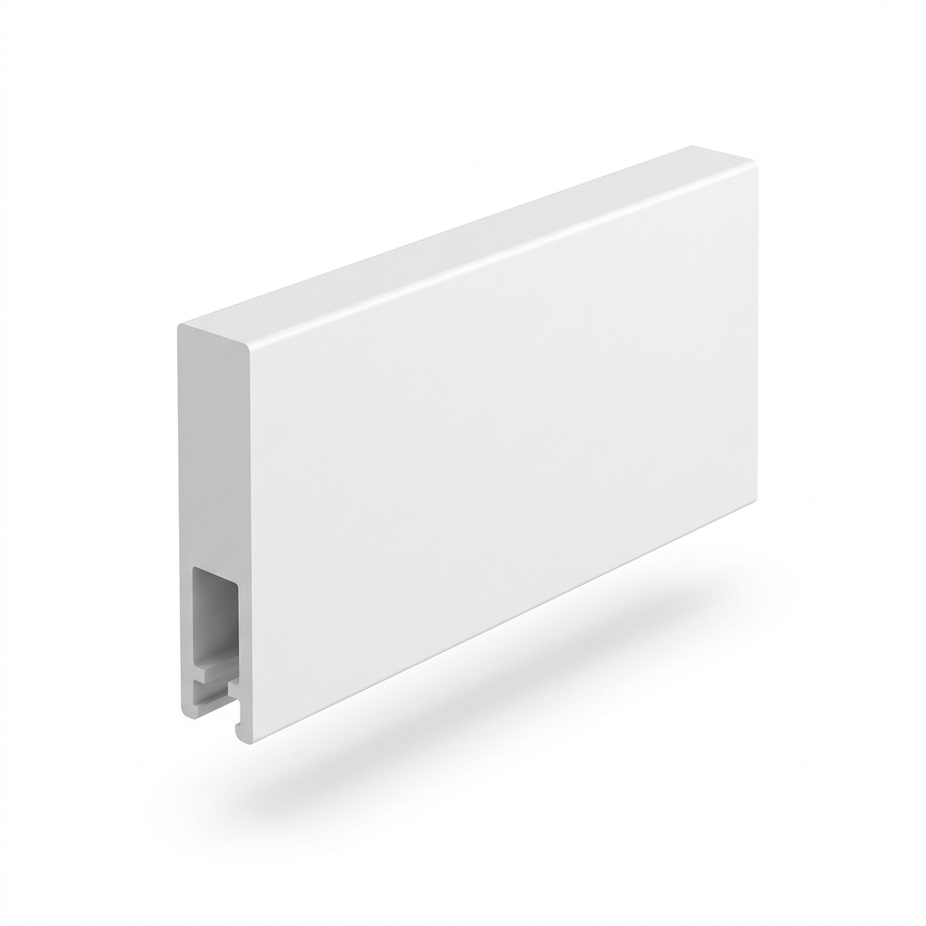 Zócalo blanco PVC 90mm